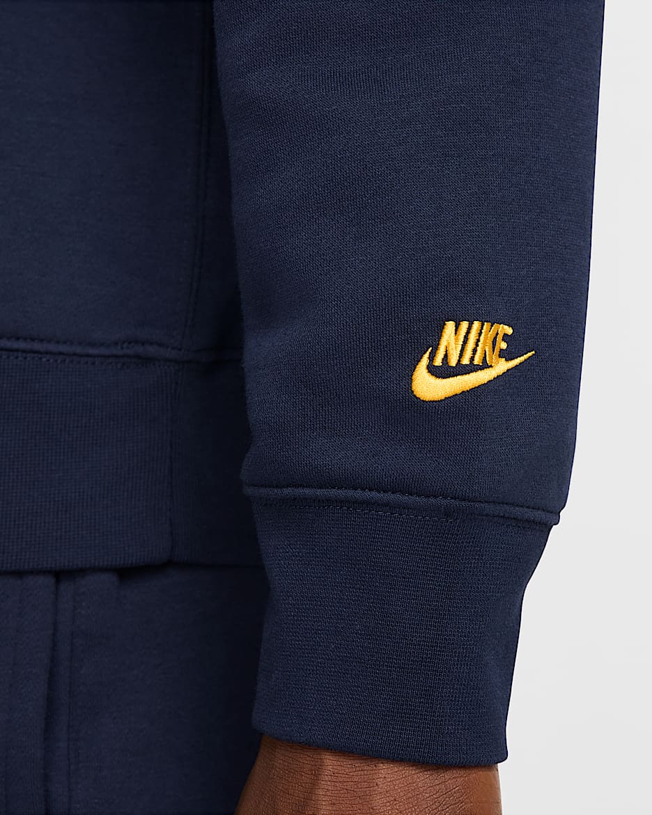 Nike obsidian club fleece crew on sale